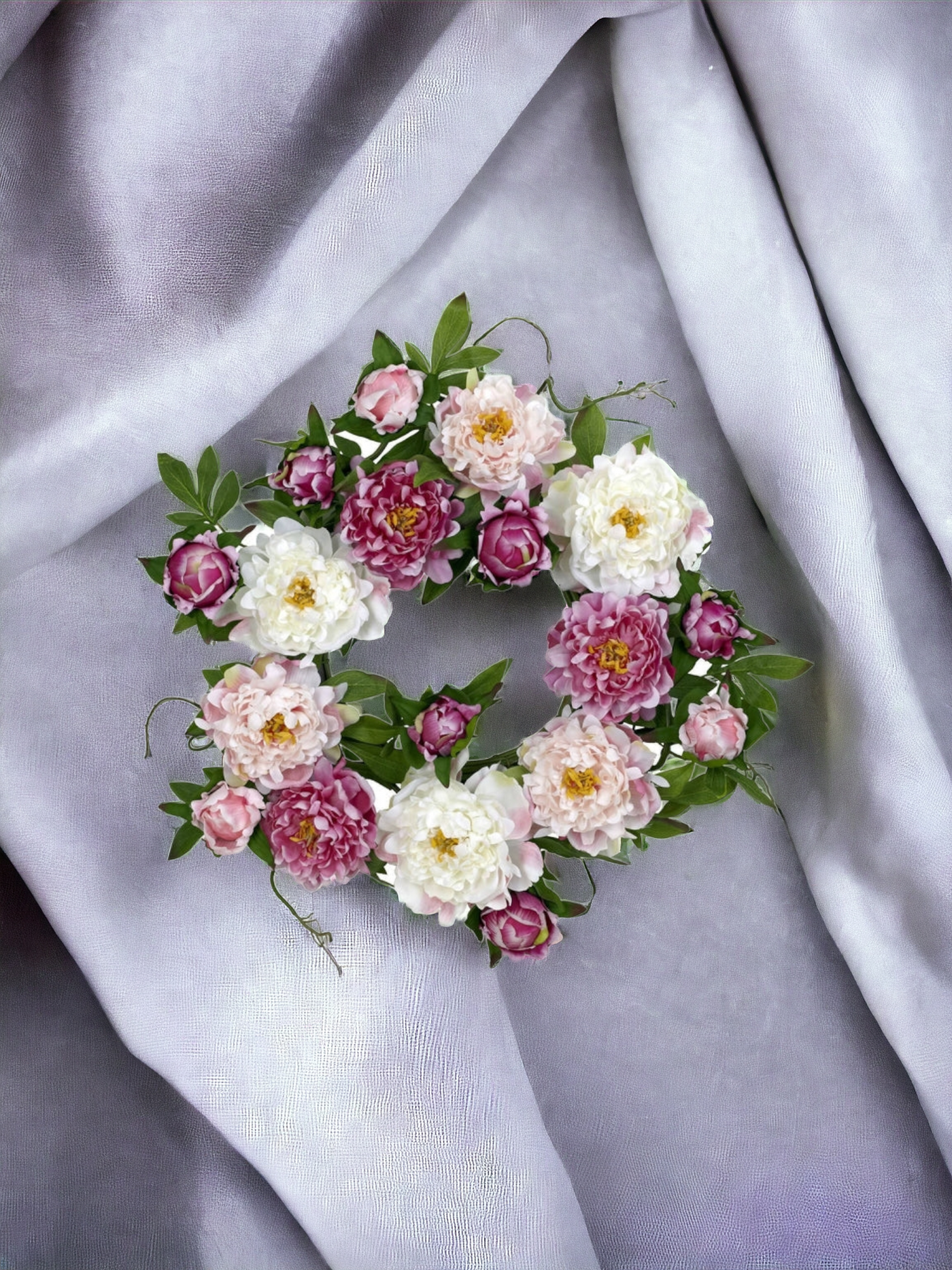 22" Peony Wreath"