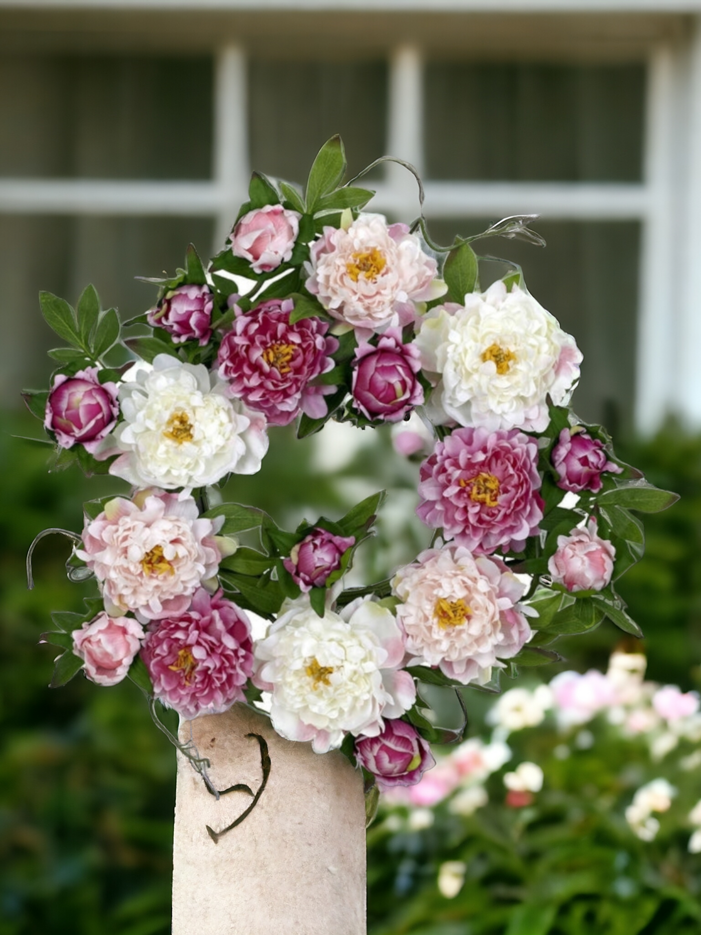 22" Peony Wreath"