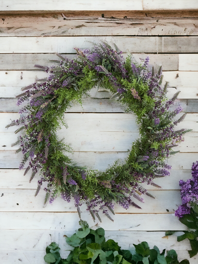 24” Lavender Artificial Wreath