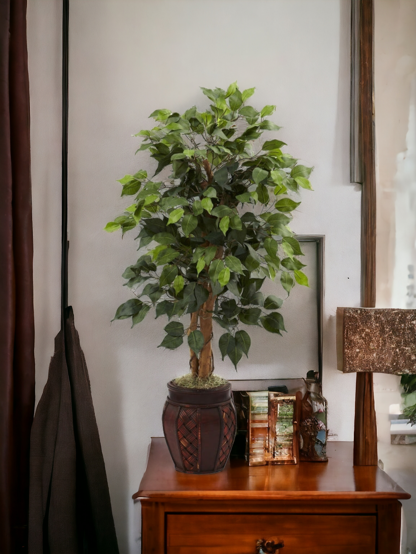 44” Ficus Tree w/Decorative Planter