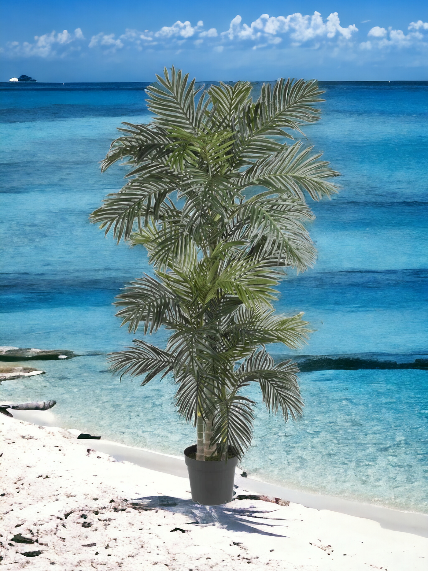 6.5' Golden Cane Artificial Palm Tree