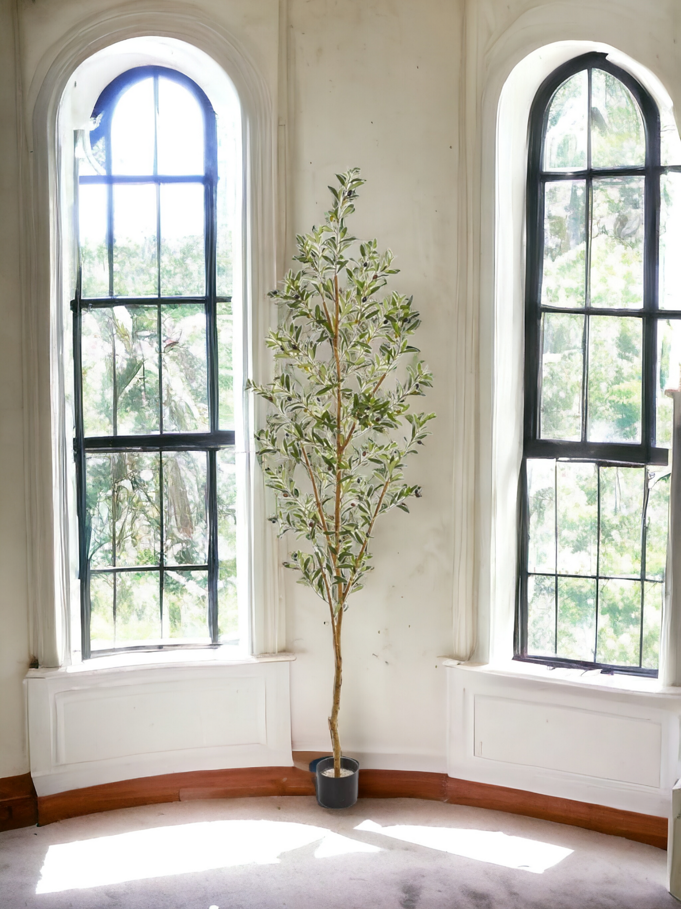 82” Artificial Olive Tree