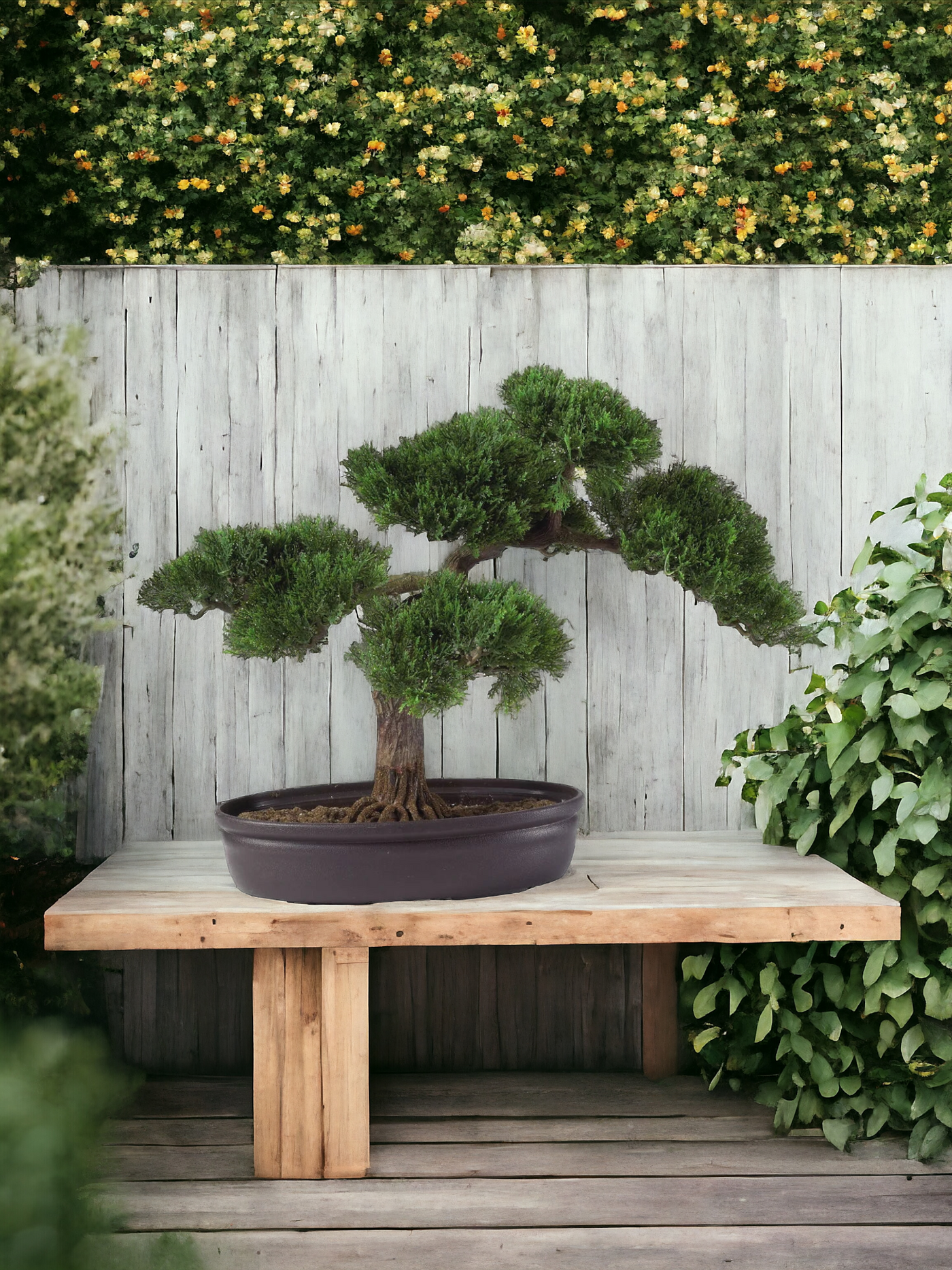 Cedar Bonsai 16" Silk Plant"