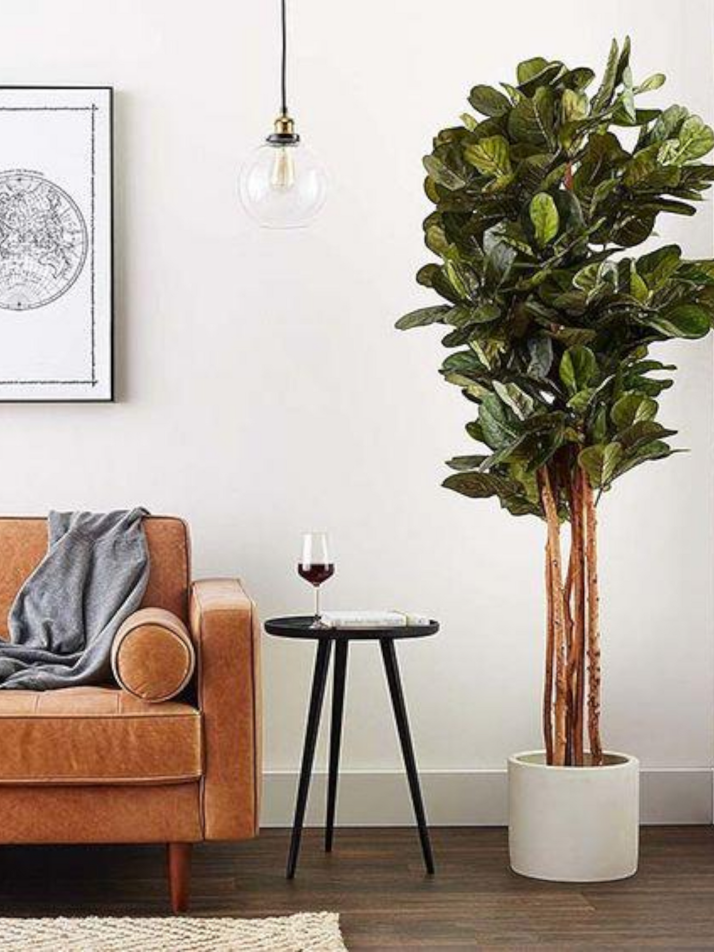 6’ Artificial Fiddle Leaf Fig Tree