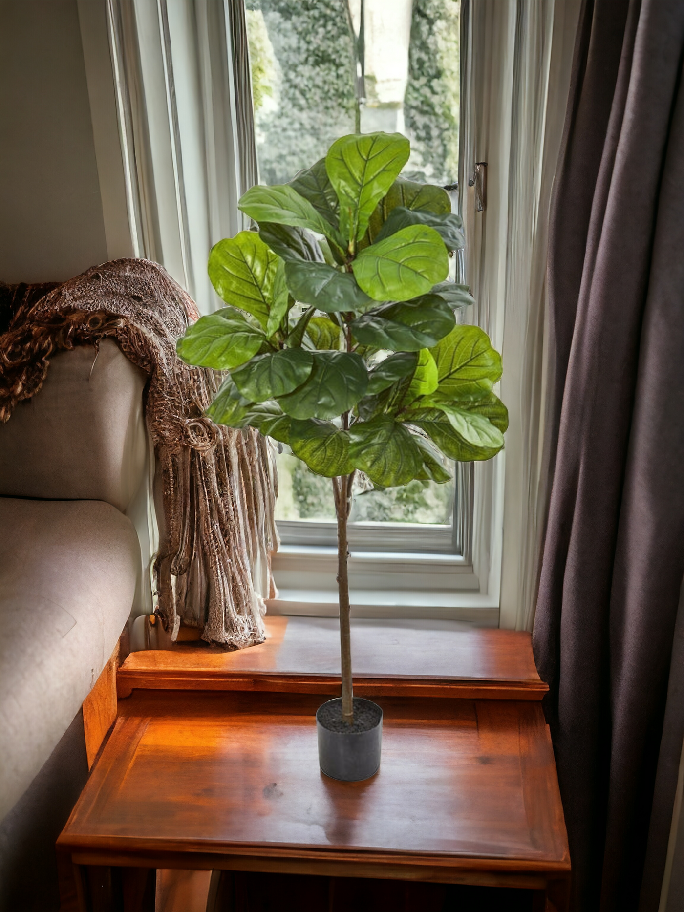 54” Fiddle Leaf Artificial Tree (Real Touch)