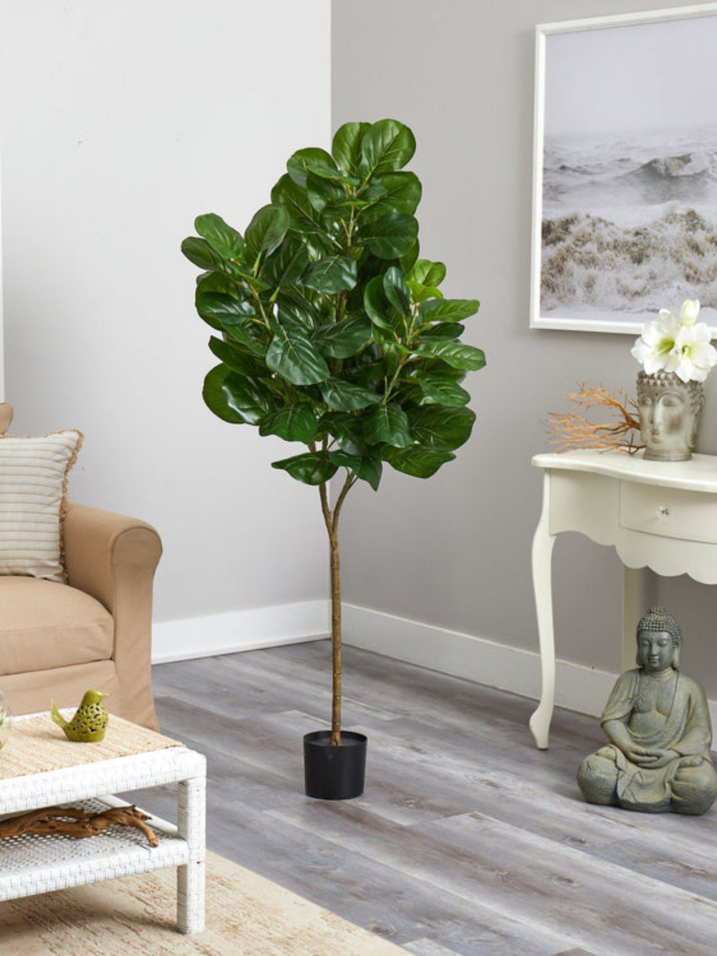 6’ Artificial Fiddle Leaf Fig Tree