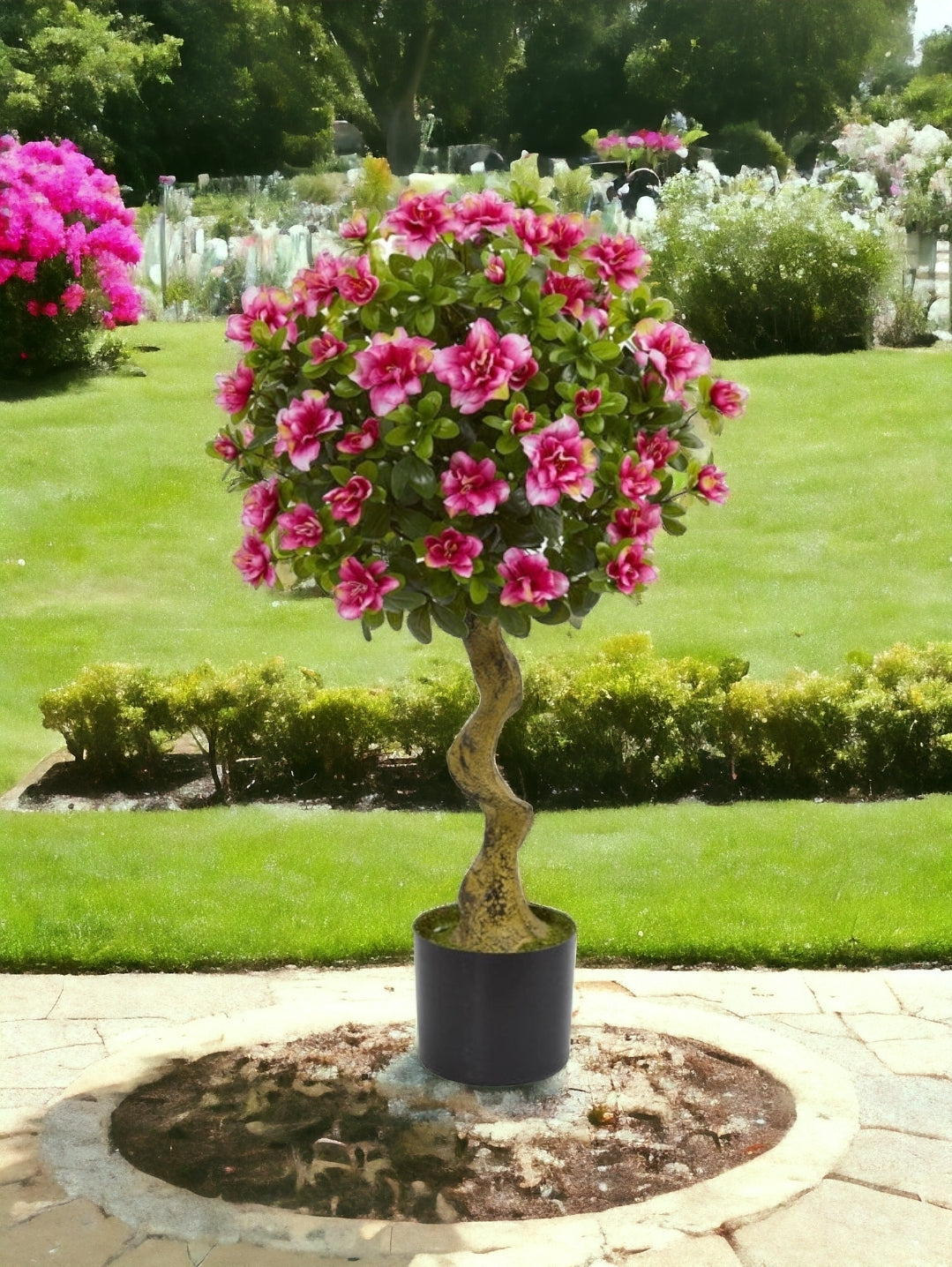 3’ Azalea Artificial Topiary Tree