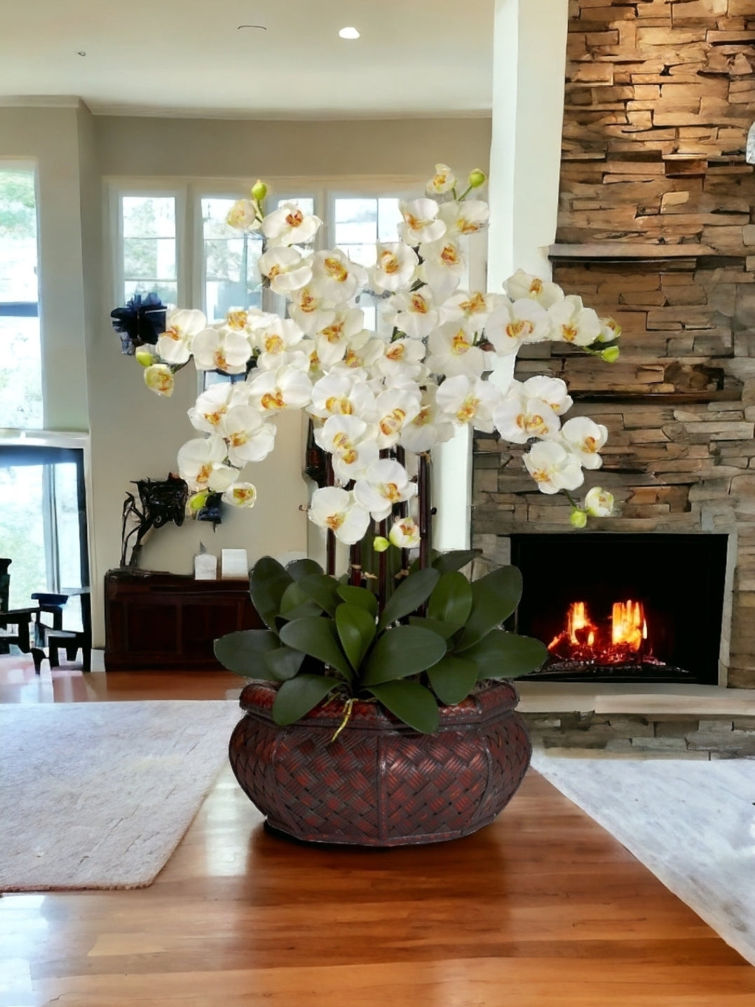 Large Phalaenopsis Silk Flower Arrangement