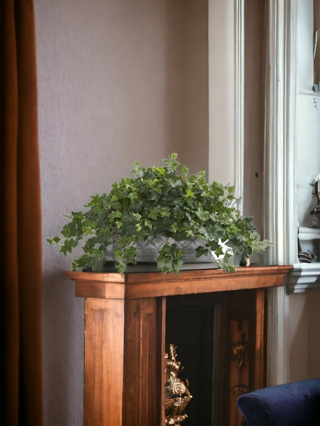 Puff Ivy Artificial Plant in Stone Planter