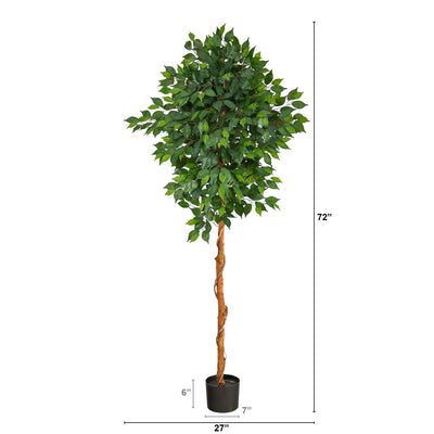 6 ft Artificial Ficus tree