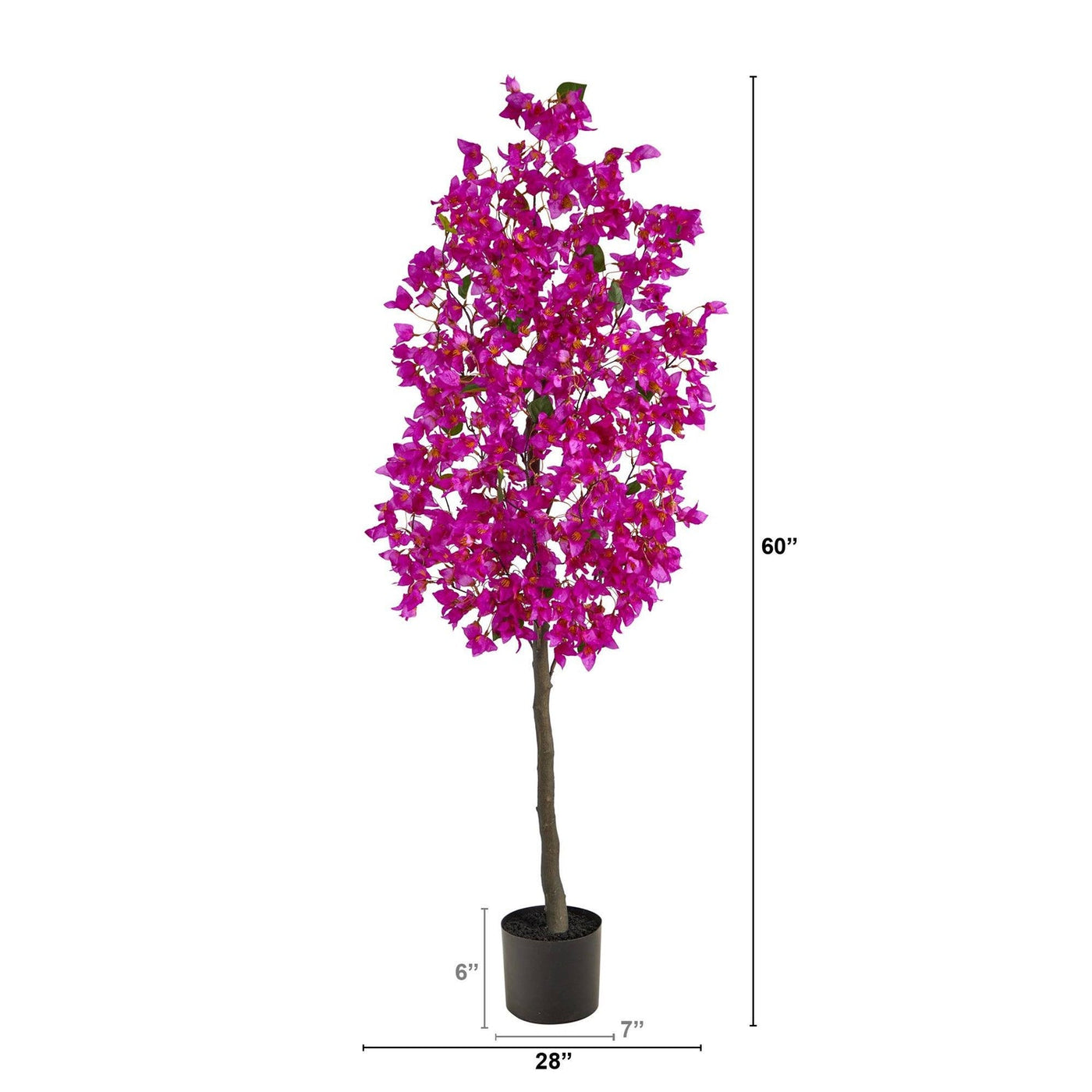 5’ Bougainvillea Artificial Tree