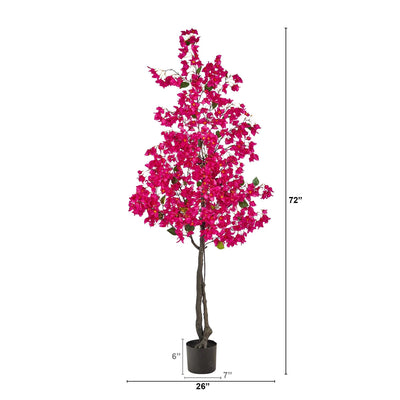 6’ Bougainvillea Artificial Tree