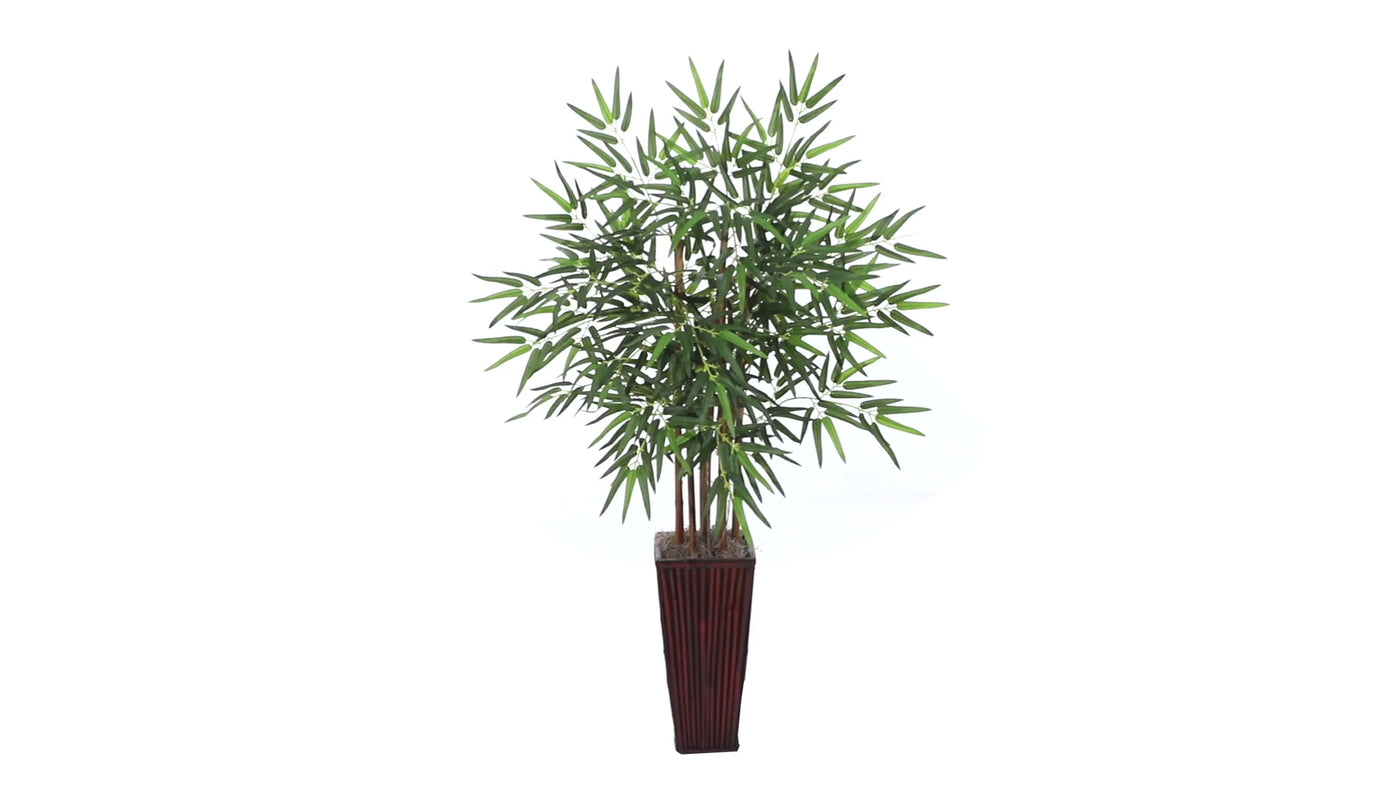 4’ Bamboo w/Decorative Planter